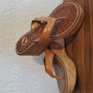 Sam Edelman Tan Wedges